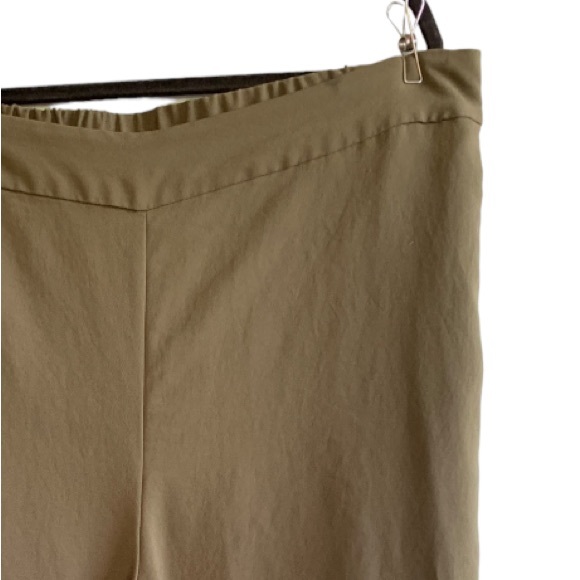 Madewell woman’s plus Sz 2X olive color cropped wide leg pants with pockets - Picture 4 of 11